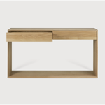Featuring Oak Nordic Console Table by Ethnicraft at Amethyst Home. This Oak Nordic Console combines refined design with the purity of solid wood. We love that the bevelled edges will add an upscale aesthetic to any entry hall or living room space.
Dimensions: 47.5"w x 16"d x 33.5"h Weight: 84 lbs
Dimensions: 63"w x 16"d x 33.5"h Weight: 108 lbs
Materia.  Amethyst Home provides interior design, new home construction design consulting, vintage area rugs, and lighting in the Newport Beach metro area.