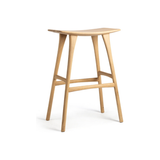 Featuring Oak Osso Bar Stool by Ethnicraft at Amethyst Home. We love the versatility of this Oak Osso Bar Stool.  A sleek piece to add in your bar area, kitchen island, or a standing desk stool. 
Dimensions: 22.5"w x 13"d x 31.5"hSeat Height: 30.5"
Material: Oak, 100% Solid WoodFinish: Varnished
For regular dusting use a dry cloth. For cleaning or in .  Amethyst Home provides interior design, new home construction design consulting, vintage area rugs, and lighting in the Salt Lake City metro area.