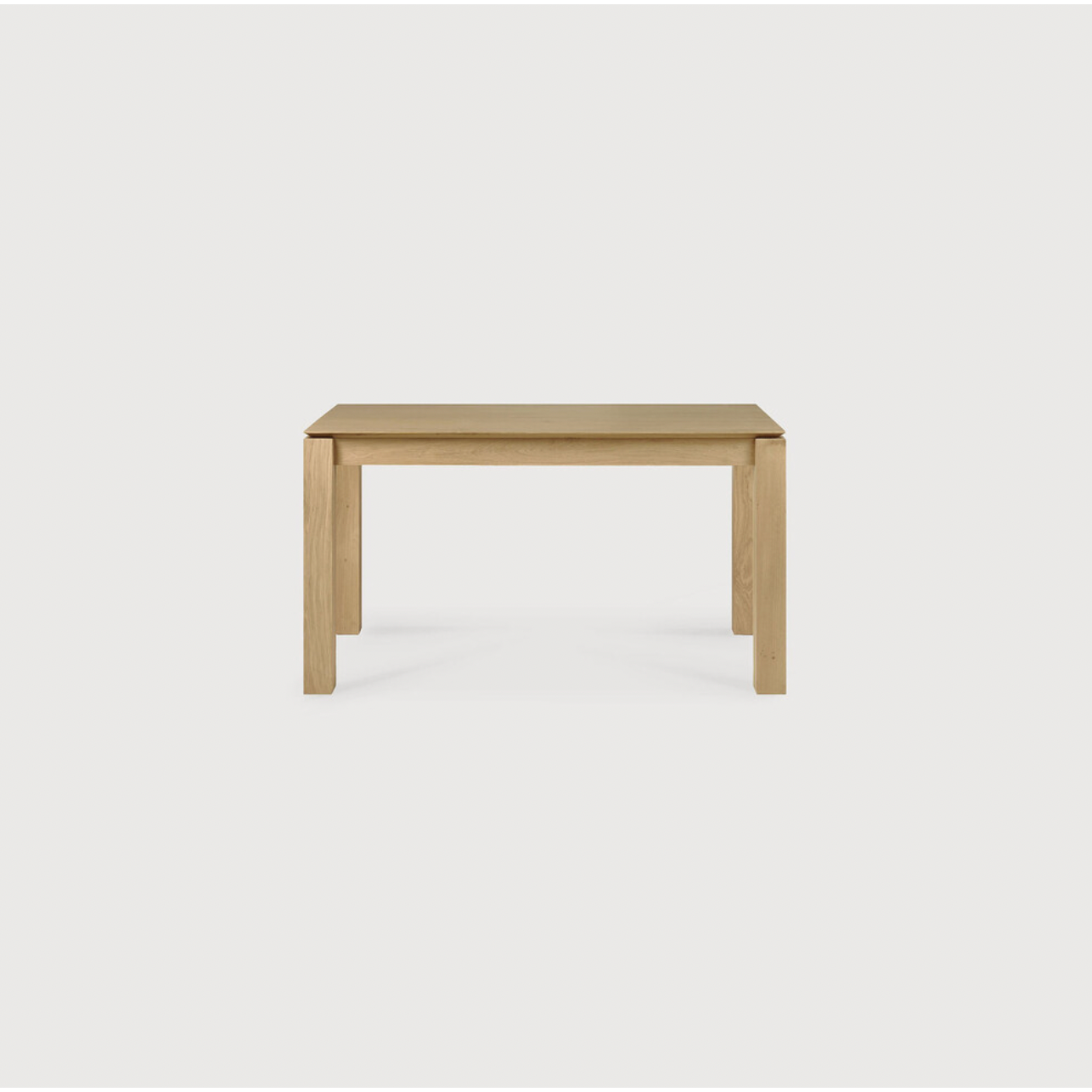 Featuring Oak Slice Extendable Dining Table by Ethnicraft at Amethyst Home. This Oak Slice Extendable Dining Table bevelled edges give it a unique character, but there's also a little extra added. This table can easily be extended without interruption of the wood grain pattern -- perfect for gathering your family or friends for hosting parties or the holidays.  Amethyst Home provides interior design, new home construction design consulting, vintage area rugs, and lighting in the Boston metro area.