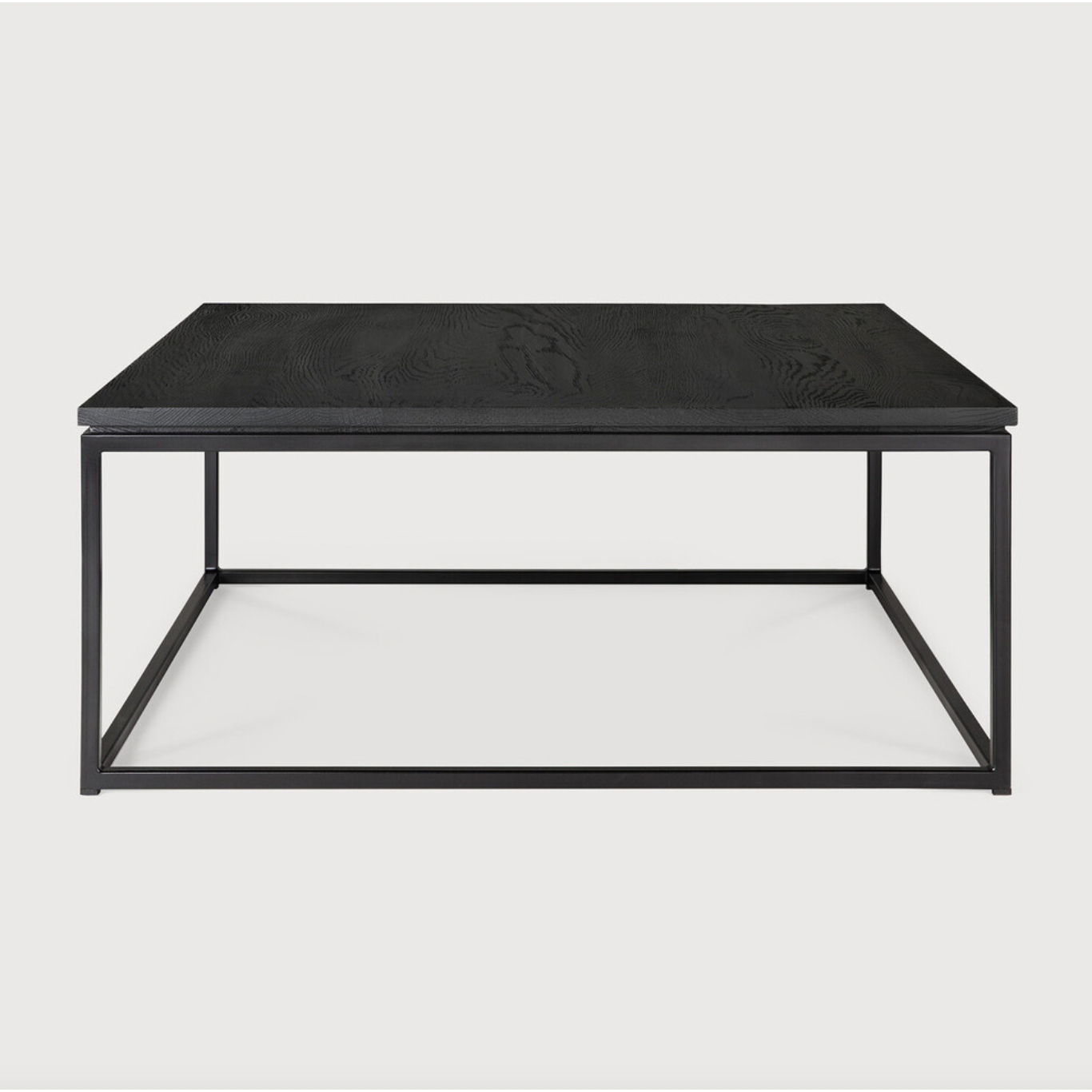 Featuring Oak Thin Coffee Table - Black by Ethnicraft at Amethyst Home. We love the combination of natural wood and the black metal frame found on this Oak Thin Coffee Table - Black. Feature this in your living room or lounge area to elevate the space! 
The varnished finishing gives the furniture more depth. The rougher surface highlights the grain of the wo.  Amethyst Home provides interior design, new home construction design consulting, vintage area rugs, and lighting in the Seattle metro area.