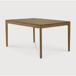 Featuring Teak Bok Dining Table by Ethnicraft at Amethyst Home. The airy shape yet rock solid construction make this Teak Bok Dining Table a timeless and remarkable design to enjoy for years to come. Available in many sizes, this can fit any dining room or kitchen area. 
Material: Teak, 100% Solid Wood
Dimensions 55": 55.5"w x 31.5"d x 30"hWeight: 80 lbsComfor.  Amethyst Home provides interior design, new home construction design consulting, vintage area rugs, and lighting in the Omaha metro area.