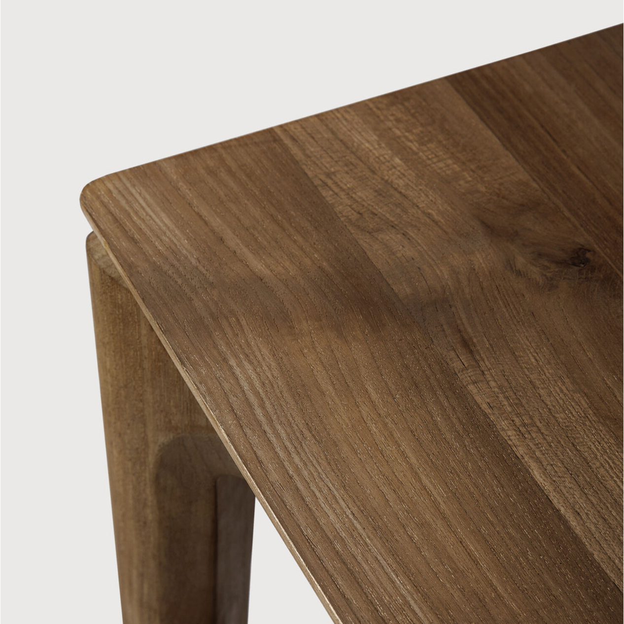 Featuring Teak Bok Extendable Dining Table by Ethnicraft at Amethyst Home. This Teak Bok Extendable Dining Table is perfect for families who want extra space when their kids, extended family, or guests come to celebrate! Its airy shape yet rock solid construction make this piece a timeless and remarkable design to enjoy for years to come.
Material: TeakF.  Amethyst Home provides interior design, new home construction design consulting, vintage area rugs, and lighting in the Los Angeles metro area.