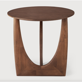 Featuring Teak Geometric Side Table - Brown by Ethnicraft at Amethyst Home. From any angle, the Teak Geometric Side Table does not only look different, it also becomes different. We love seeing this table as a sculptural accent to your living space or office.Designed by Alain van Havre
Dimensions: 20.5"w x 20.5"d x 20"h Weight: 11 lbs
Material: TeakFinish.  Amethyst Home provides interior design, new home construction design consulting, vintage area rugs, and lighting in the Alpharetta metro area.