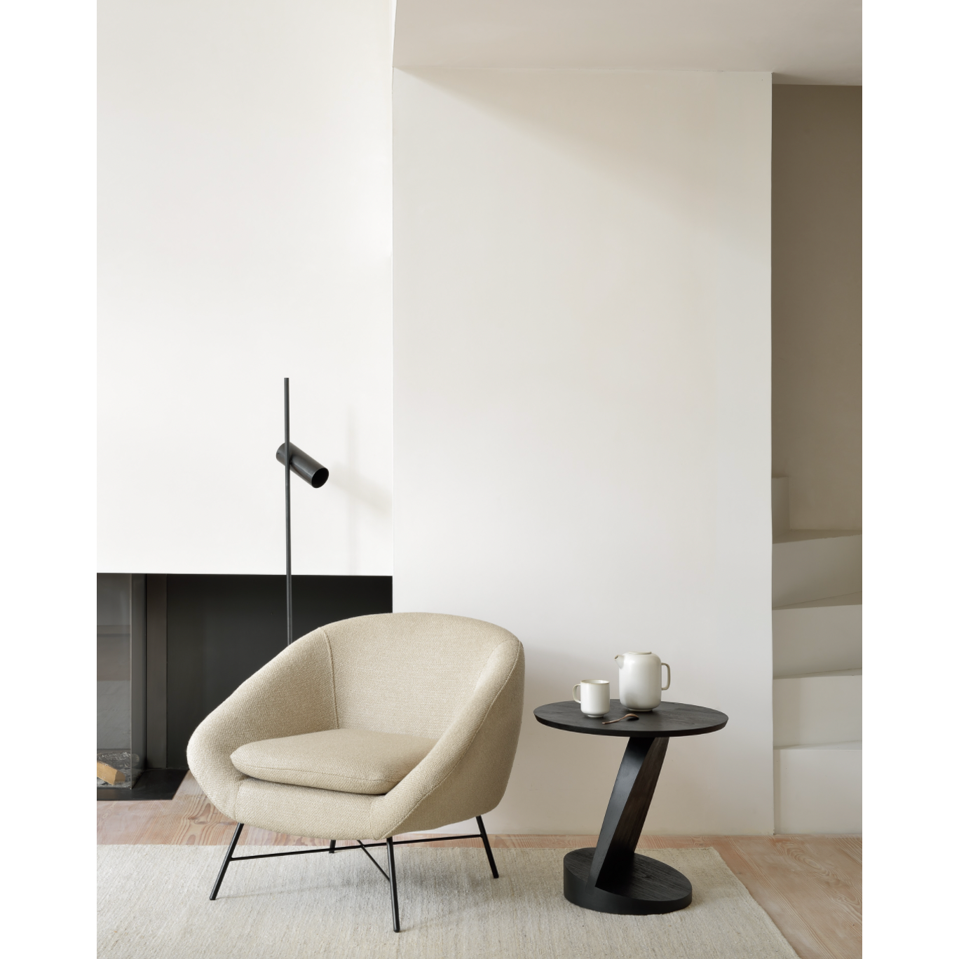 Featuring Teak Oblic Side Table - Black by Ethnicraft at Amethyst Home. We love the unique base of this Teak Oblic Side Table - Black. Place near your sofa, bed side table, or accent chair to completely elevate the space!
Dimensions: 20.5"w x 20.5"d x 19.5"h Weight: 21 lbs
Material: Teak, 100% Solid WoodFinish: Varnished
For regular dusting use a dry c.  Amethyst Home provides interior design, new home construction design consulting, vintage area rugs, and lighting in the Newport Beach metro area.