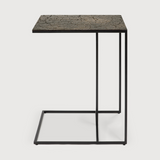 Featuring Triptic Side Table - Lava Whisky by Ethnicraft at Amethyst Home. The Triptic table is a chic and practical side table that could sit perfectly with your sofa, ideal for a laptop or beverages. We love how this little table will elevate your living space aesthetically and functionally! We can't get enough of this distinctive table top finish that .  Amethyst Home provides interior design, new home construction design consulting, vintage area rugs, and lighting in the Washington metro area.