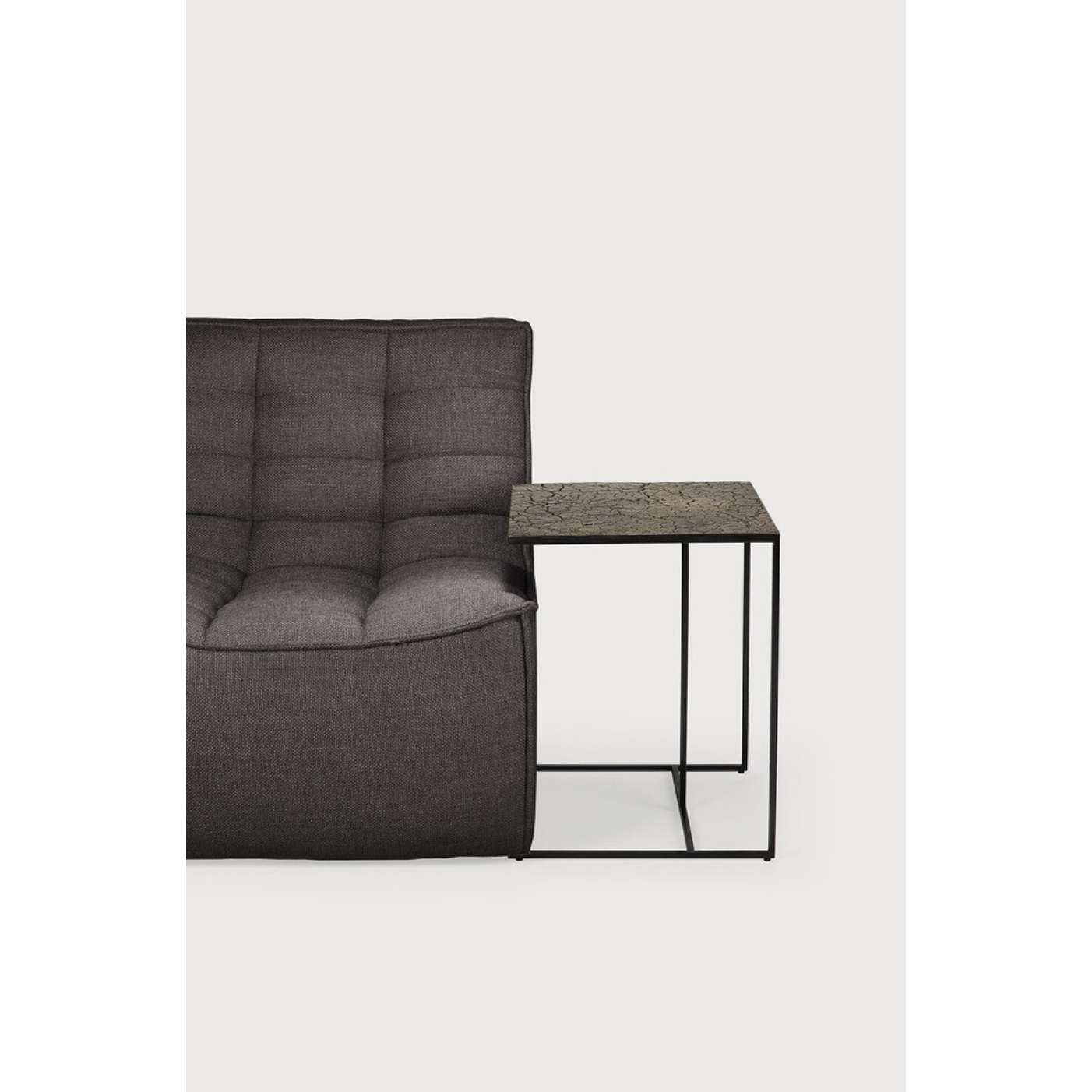 Featuring Triptic Side Table - Lava Whisky by Ethnicraft at Amethyst Home. The Triptic table is a chic and practical side table that could sit perfectly with your sofa, ideal for a laptop or beverages. We love how this little table will elevate your living space aesthetically and functionally! We can't get enough of this distinctive table top finish that is m.  Amethyst Home provides interior design, new home construction design consulting, vintage area rugs, and lighting in the Boston metro area.