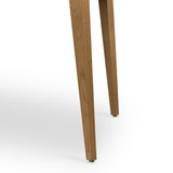 Featuring Armstrong Desk - Burnished Oak by Four Hands at Amethyst Home. With dramatically tapered legs and a slender silhouette, this Armstrong Desk - Burnished Oak is made of light-burnished oak and places a femme, functional twist on mid-century styling. Dual drawers plus an open center cubby for handy office supply storage.
Overall Dimensions: 55.50"W.  Amethyst Home provides interior design, new home construction design consulting, vintage area rugs, and lighting in the Des Moines metro area.