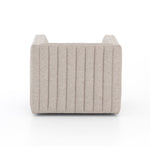 Featuring Augustine Swivel Chair - Orly Natural by Four Hands at Amethyst Home. You will love the dramatic channeling of this Augustine Swivel Chair - Orly Natural. The swivel feature sets this apart from other chairs and is a great choice for any living room or media room. This chair is comfort wrapped in soft linen blend making this everyone's favorite.  Amethyst Home provides interior design, new home construction design consulting, vintage area rugs, and lighting in the Los Angeles metro area.