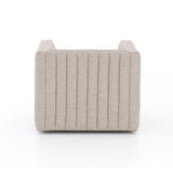 Featuring Augustine Swivel Chair - Orly Natural by Four Hands at Amethyst Home. You will love the dramatic channeling of this Augustine Swivel Chair - Orly Natural. The swivel feature sets this apart from other chairs and is a great choice for any living room or media room. This chair is comfort wrapped in soft linen blend making this everyone's favorite.  Amethyst Home provides interior design, new home construction design consulting, vintage area rugs, and lighting in the Los Angeles metro area.