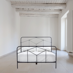 Featuring Winston Bed by Four Hands at Amethyst Home. Vintage style for a classic bedroom look.  Durable, heavy iron makes for a supportive, wiggle-free bed.
King Size Overall Dimensions: 77.50"W x 83.50"L x 51"HQueen Size Overall Dimensions: 61.50"W x 84"L x 51.50"HTwin Size Overall Dimensions: 40.50"W x 78.50"L x 51"H
Colors: Sandblasted Vintage BlackMateria.  Amethyst Home provides interior design, new home construction design consulting, vintage area rugs, and lighting in the Omaha metro area.
