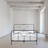 Featuring Winston Bed by Four Hands at Amethyst Home. Vintage style for a classic bedroom look.  Durable, heavy iron makes for a supportive, wiggle-free bed.
King Size Overall Dimensions: 77.50"W x 83.50"L x 51"HQueen Size Overall Dimensions: 61.50"W x 84"L x 51.50"HTwin Size Overall Dimensions: 40.50"W x 78.50"L x 51"H
Colors: Sandblasted Vintage BlackMateria.  Amethyst Home provides interior design, new home construction design consulting, vintage area rugs, and lighting in the Omaha metro area.