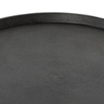 Featuring Cronos End Table - Polished White Marble by Four Hands at Amethyst Home. Simply sophisticated with this Cronos End Table - Polished White Marble. Finished in a polished white, a solid turned marble base supports a tray-style tabletop of grey-hammered iron, spurring beautifully eye-catching contrast for any living room or bedroom. 
Overall Dimens.  Amethyst Home provides interior design, new home construction design consulting, vintage area rugs, and lighting in the Alpharetta metro area.