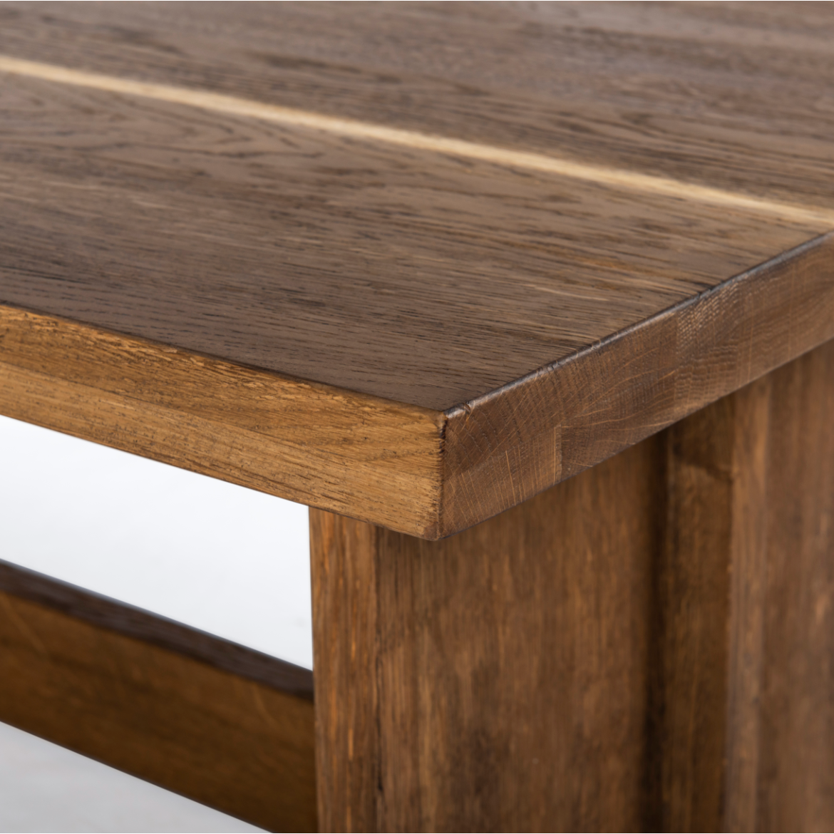 Featuring Erie Coffee Table by Four Hands at Amethyst Home. We love the rustic look of this Erie Coffee Table. Dark-smoked oak forms clean, structured lines, crafting the finest of coffee tables.
Overall Dimensions: 51"W x 27.5"L x 17.5"H Colors: Dark Smoked OakMaterials: Solid OakWeight: 76.54 lbVolume: 8.83 cu ft.  Amethyst Home provides interior design, new home construction design consulting, vintage area rugs, and lighting in the Scottsdale metro area.