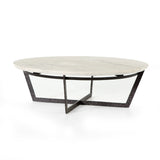 Featuring Felix Round Coffee Table - Sandblasted White Marble by Four Hands at Amethyst Home. We love the textured top and geometric base of this Felix Round Coffee Table - Sandblasted White Marble. Place in your living room or lounge area to bring a sophisticated look to the space. 
Overall Dimensions: 48"W x 48"L x 15"H
Colors: Rustic Fossil, Sandblasted Wh.  Amethyst Home provides interior design, new home construction design consulting, vintage area rugs, and lighting in the Dallas metro area.