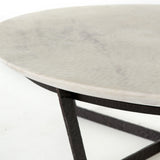 Featuring Felix Round Coffee Table - Sandblasted White Marble by Four Hands at Amethyst Home. We love the textured top and geometric base of this Felix Round Coffee Table - Sandblasted White Marble. Place in your living room or lounge area to bring a sophisticated look to the space. 
Overall Dimensions: 48"W x 48"L x 15"H
Colors: Rustic Fossil, Sandbla.  Amethyst Home provides interior design, new home construction design consulting, vintage area rugs, and lighting in the Winter Garden metro area.