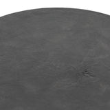 Featuring Gino End Table - Raw Black by Four Hands at Amethyst Home. Made from raw black cast aluminum, a dramatically tapered Gino End Table - Raw Black flaunts beautiful high/ low hues and subtle Brutalist vibes. Perfect for setting your book or favorite drink next to. 
Overall Dimensions: 13"W x 13"L x 20"H
Colors: Raw BlackMaterials: AluminumWeight: 13.  Amethyst Home provides interior design, new home construction design consulting, vintage area rugs, and lighting in the Charlotte metro area.