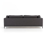 Featuring Grammercy Sofa - Charcoal by Four Hands at Amethyst Home. Streamlined yet comfortable!  We loved the subtle piping of the cushion details and stress-free color!  Flexible style, luxurious comfort and family-friendly upholstery. Clean, simple lines and black iron base keep everything casual and chic. Overall Dimensions: 92"W x 39.50"L x 30"HColor.  Amethyst Home provides interior design, new home construction design consulting, vintage area rugs, and lighting in the Washington metro area.