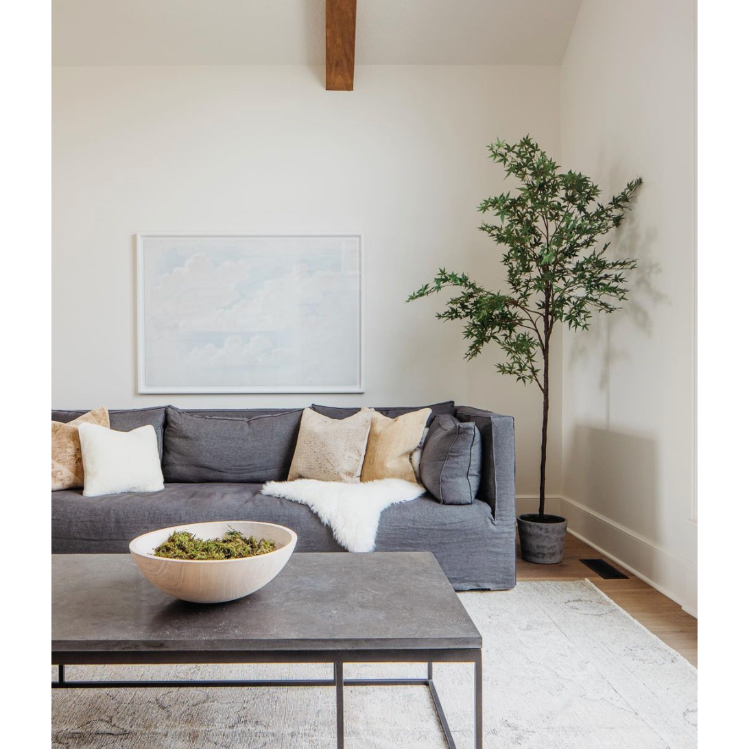 Featuring Maverick Bluestone Coffee Table by Four Hands at Amethyst Home. Spare beauty, casual elegance with the Harlow Bluestone Small Coffee Table. A gunmetal Parson's base with hand-rubbed, dimensional edges supports a rough-hewn bluestone slab that feels found and perfectly placed.
Overall Dimensions: 60"W x 28"L x 17"H
Colors: Gunmetal, BluestoneMate.  Amethyst Home provides interior design, new home construction design consulting, vintage area rugs, and lighting in the Alpharetta metro area.