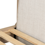 Featuring Harriet Bed by Four Hands at Amethyst Home. We love the mixed materials of this Harriet Bed. Framed by solid oak with rounded iron corners, an upholstered, sling-style headboard brings a light, modern vibe to any bedroom.
Queen Overall Dimensions: 70.50"W x 88.50"L x 51"H
King Overall Dimensions: 86.50"W x 88.50"L x 51"H
Colors: Gibson Wheat, Yuc.  Amethyst Home provides interior design, new home construction design consulting, vintage area rugs, and lighting in the Park City metro area.