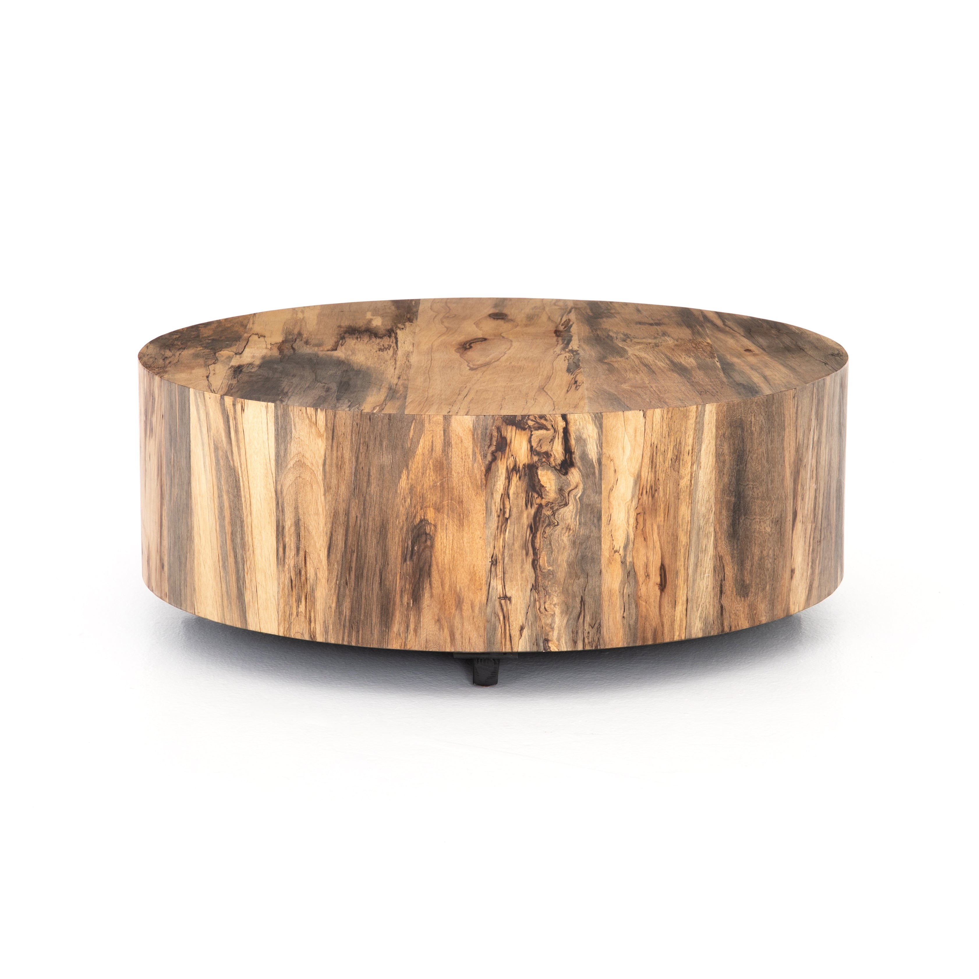 Featuring Hudson Coffee Table - Spalted Primavera by Four Hands at Amethyst Home. Stunning forces of nature are captured in the Hudson Spalted Primavera Coffee Table. We love how the spalted primavera wood is hand-shaped into a cylindrical silhouette. Reflective of woods' natural character, a slight color variance is possible. 
Overall Dimensions: 40"W x .  Amethyst Home provides interior design, new home construction design consulting, vintage area rugs, and lighting in the Scottsdale metro area.