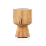 Featuring Jovie Outdoor End Table - Natural Teak by Four Hands at Amethyst Home. This Jovie Outdoor End Table - Natural Teak is made from solid teak and brings a bright, organic feel to any space. 
Amethyst Home celebrates natural materials, which often comes with beautiful imperfections. Each piece is made uniquely for you, please expect some variation and ch.  Amethyst Home provides interior design, new home construction design consulting, vintage area rugs, and lighting in the Tampa metro area.