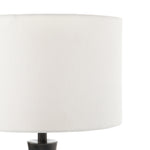 Featuring Kelita Textured Black Table Lamp by Four Hands at Amethyst Home. Textured black aluminum forms a shapely base to beautifully complement a white silk shade with this Kelita Textured Black Table Lamp. A beautiful lamp to place next your bed, sofa, or other area needing extra light.
Overall Dimensions: 16"W x 16"L x 25"H
Colors: Textured Black Aluminum,.  Amethyst Home provides interior design, new home construction design consulting, vintage area rugs, and lighting in the Tampa metro area.