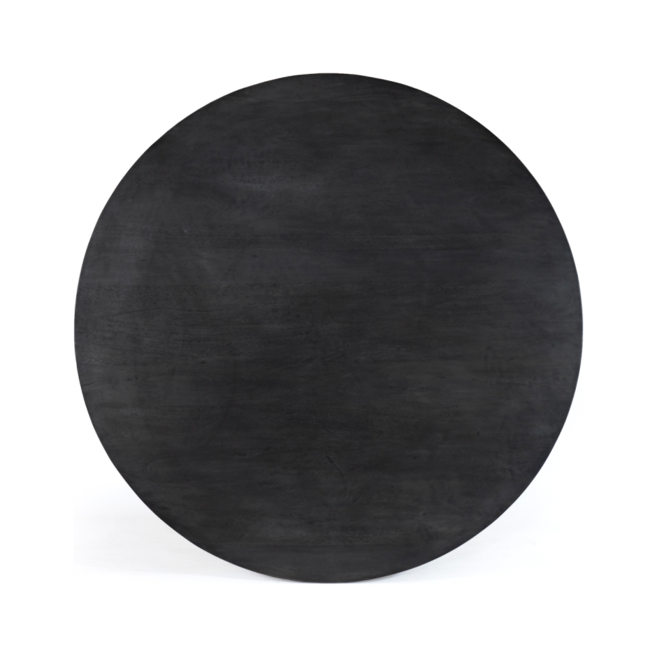 Featuring Kesling Dining Table by Four Hands at Amethyst Home. Made from Solid Mango wood, this Kesling Dining Table brings an organic modern feel to any dining room or living room. 
Overall Dimensions: 60"W x 60"L x 30"H
Colors: Coal On MangoMaterials: Solid MangoWeight: 166.01 lbVolume: 25.07 cu ftClearance from Floor: 28.50"Overhang: 21"Tabletop Thickne.  Amethyst Home provides interior design, new home construction design consulting, vintage area rugs, and lighting in the Nashville metro area.