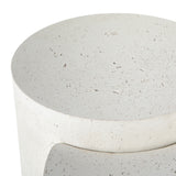Featuring Meza Nesting Coffee Table - Textured White by Four Hands at Amethyst Home. Made from white-finished concrete with deep, textured pitting, this Meza Nesting Coffee Table - Textured White is sturdy and beautiful. Inspired by mid-century coral décor, this nesting coffee table features two tiers for a layered look with modernity.
Overall Dimensions: 43.7.  Amethyst Home provides interior design, new home construction design consulting, vintage area rugs, and lighting in the Omaha metro area.