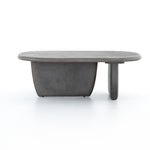 Featuring Naya Outdoor Coffee Table by Four Hands at Amethyst Home. This Naya Outdoor Coffee Table is modern and curve-driven. Dark grey concrete forms a rounded rectangle top with bullnose edging, reminiscent of a shapely surfboard.  Cover or store inside during inclement weather.
Overall Dimensions: 46"W x 28"L x 16"HColors: Dark GreyMaterials: ConcreteWe.  Amethyst Home provides interior design, new home construction design consulting, vintage area rugs, and lighting in the Monterey metro area.