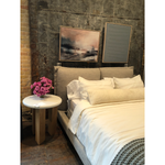 Featuring Odin Nightstand - Stucco White by Four Hands at Amethyst Home. This Odin Nightstand - Stucco White is crisp, clean and beautifully simple. Light-finished oak forms a three-leg frame for a rounded tabletop of white-finished faux concrete. 
Overall Dimensions: 22"W x 22"L x 24"H
Colors: Light Oak Veneer, Stucco WhiteMaterials: Oak Veneer, Faux Conc. Amethyst Home provides interior design, new home construction design consulting, vintage area rugs, and lighting in the Alpharetta metro area.