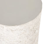Featuring Otero Outdoor Round End Table by Four Hands at Amethyst Home. We love the textured, round shape of this Otero Outdoor Round End Table. We'd love to see this featured on your patio, poolside, or other space! Cover or store indoors during inclement weather and when not in use.
Overall Dimensions: 13"W x 13"L x 19.75"H
Colors: Blanc White, Matte Whit. Amethyst Home provides interior design, new home construction design consulting, vintage area rugs, and lighting in the Park City metro area.