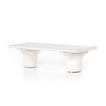 Featuring Parra Coffee Table - Plaster Molded Concrete by Four Hands at Amethyst Home. Make a monolithic statement with this Parra Coffee Table - Plaster Molded Concrete. Made from plaster-molded concrete, the pedestal-style legs support a rectangular tabletop of smooth, white-finished concrete, for a clean, adobe-inspired look.
Overall Dimensions: 59.7.  Amethyst Home provides interior design, new home construction design consulting, vintage area rugs, and lighting in the Laguna Beach metro area.