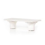 Featuring Parra Coffee Table - Plaster Molded Concrete by Four Hands at Amethyst Home. Make a monolithic statement with this Parra Coffee Table - Plaster Molded Concrete. Made from plaster-molded concrete, the pedestal-style legs support a rectangular tabletop of smooth, white-finished concrete, for a clean, adobe-inspired look.
Overall Dimensions: 59.7.  Amethyst Home provides interior design, new home construction design consulting, vintage area rugs, and lighting in the Laguna Beach metro area.