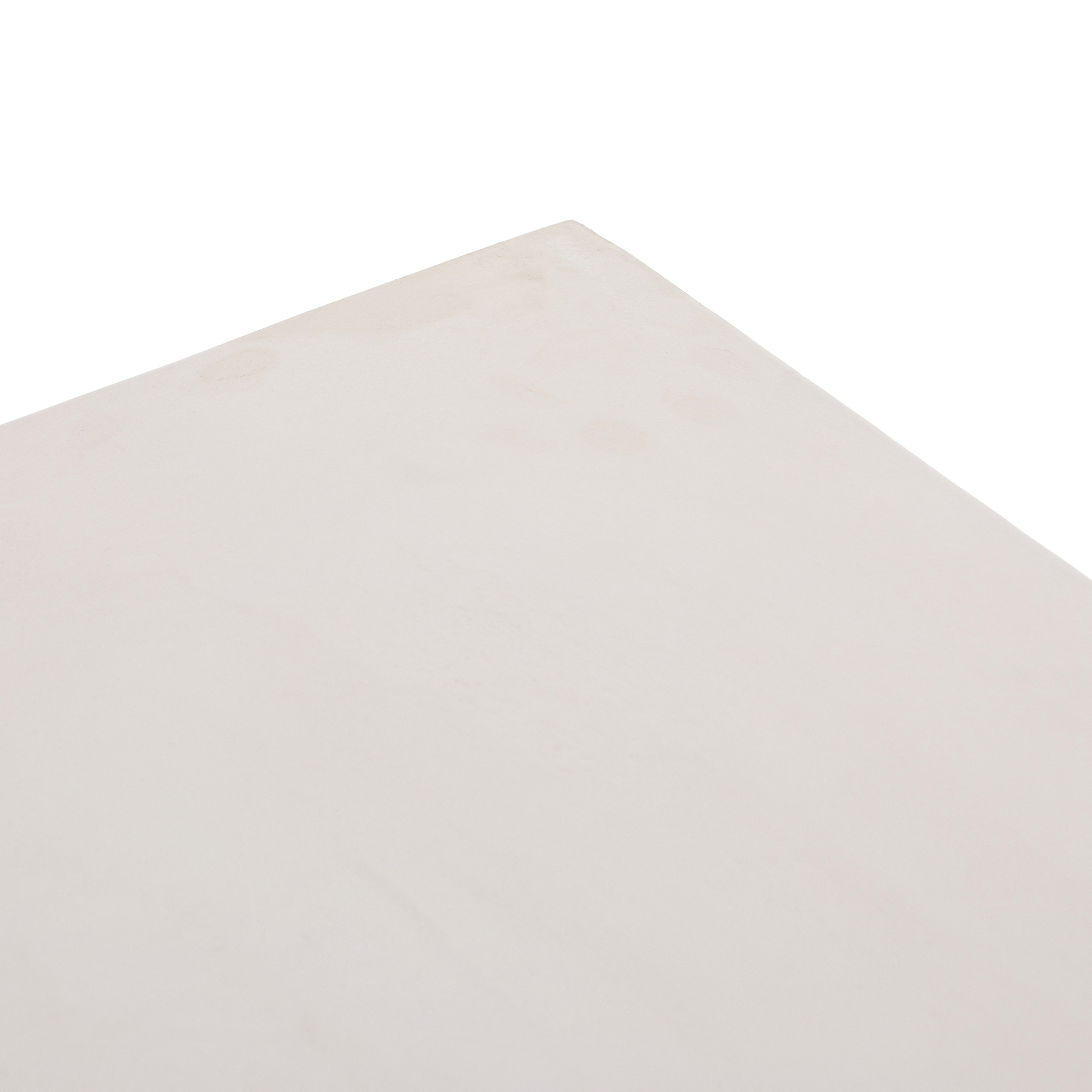 Featuring Parra Coffee Table - Plaster Molded Concrete by Four Hands at Amethyst Home. Make a monolithic statement with this Parra Coffee Table - Plaster Molded Concrete. Made from plaster-molded concrete, the pedestal-style legs support a rectangular tabletop of smooth, white-finished concrete, for a clean, adobe-inspired look.
Overall Dimensions: 59.75"W.  Amethyst Home provides interior design, new home construction design consulting, vintage area rugs, and lighting in the Park City metro area.