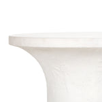 Featuring Parra Low End Table - Plaster Molded Concrete by Four Hands at Amethyst Home. Made from plaster-molded concrete, a pedestal-style base supports a rounded tabletop of smooth, white-finished concrete in this Parra Low End Table - Plaster Molded Concrete. This brings a clean, adobe-inspired vibe to any living room or lounge area. Pair with the ma.  Amethyst Home provides interior design, new home construction design consulting, vintage area rugs, and lighting in the Laguna Beach metro area.