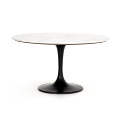 Powell 55" Dining Table - White Marble | ready to ship!