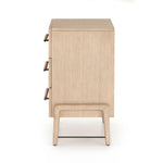 Featuring Rosedale 3 Drawer Dresser by Four Hands at Amethyst Home. The light-finished oak of this Rosedale 3 Drawer Dresser brings a clean, brightness to any room. We love how the three spacious drawers have iron hardware wrapped in a gorgeous, tan leather. The dimension legs with iron connecting them bring a unique look to your bedroom or other area!
Overall.  Amethyst Home provides interior design, new home construction design consulting, vintage area rugs, and lighting in the Omaha metro area.