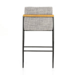 Featuring Rowen Thames Raven Counter Stool by Four Hands at Amethyst Home. We love the textural grey seating upholstered in a high-performance fabric on this Rowen Thames Raven Counter Stool. The angular solid oak arms and black-finished stainless steel framing is perfectly sized to elevate your bar or counter space.
Counter Stool Overall Dimensions: 23"W x 2.  Amethyst Home provides interior design, new home construction design consulting, vintage area rugs, and lighting in the Austin metro area.