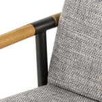 Featuring Rowen Thames Raven Counter Stool by Four Hands at Amethyst Home. We love the textural grey seating upholstered in a high-performance fabric on this Rowen Thames Raven Counter Stool. The angular solid oak arms and black-finished stainless steel framing is perfectly sized to elevate your bar or counter space.
Counter Stool Overall Dimensions: 23"W.  Amethyst Home provides interior design, new home construction design consulting, vintage area rugs, and lighting in the Washington metro area.