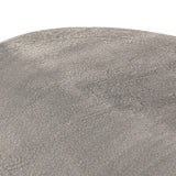 Featuring Simone Coffee Table - Antique Nickel by Four Hands at Amethyst Home. We love the oval shape of this Simone Coffee Table - Antique Nickel. The textural cast aluminum makes for a beautifully modern coffee table, with alluring highs and lows played up by a raw nickel finish.  Great indoors or out; cover or store indoors during inclement weather and .  Amethyst Home provides interior design, new home construction design consulting, vintage area rugs, and lighting in the Calabasas metro area.