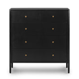 Featuring Soto 5 Drawer Dresser - Black by Four Hands at Amethyst Home. Bring a clean, beautifully industrial look to the bedroom with this Soto 5 Drawer Dresser - Black!  The roomy five-drawer dresser is made from black-finished iron, featuring bronzed iron hardware to elevate the look of any bedroom!
Overall Dimensions: 36"W x 19"L x 38.50"H
Colors: B.  Amethyst Home provides interior design, new home construction design consulting, vintage area rugs, and lighting in the Laguna Beach metro area.