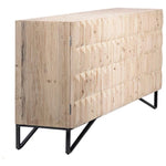 Featuring Montero Sideboard by Dovetail at Amethyst Home. We love the textures found on this Montero Sideboard.  A wash of white and a light distressing add a whisper of color and texture to enhance this striking sideboard’s finish. 
Recycled pine on iron base 
Grey white wash finish 
Size: 84"l x 19"d x 37"h.  Amethyst Home provides interior design, new home construction design consulting, vintage area rugs, and lighting in the Washington metro area.