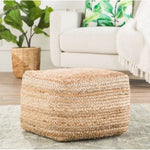 Featuring Natural Braided Jute Pouf Ottoman by Jaipur Living at Amethyst Home. An organic modern look -- this hand-braided jute pouf comes with an insert.  Add a touch of nature to your home.
18"w x 18"d x 12"h100% Jute.  Amethyst Home provides interior design, new home construction design consulting, vintage area rugs, and lighting in the Austin metro area.
