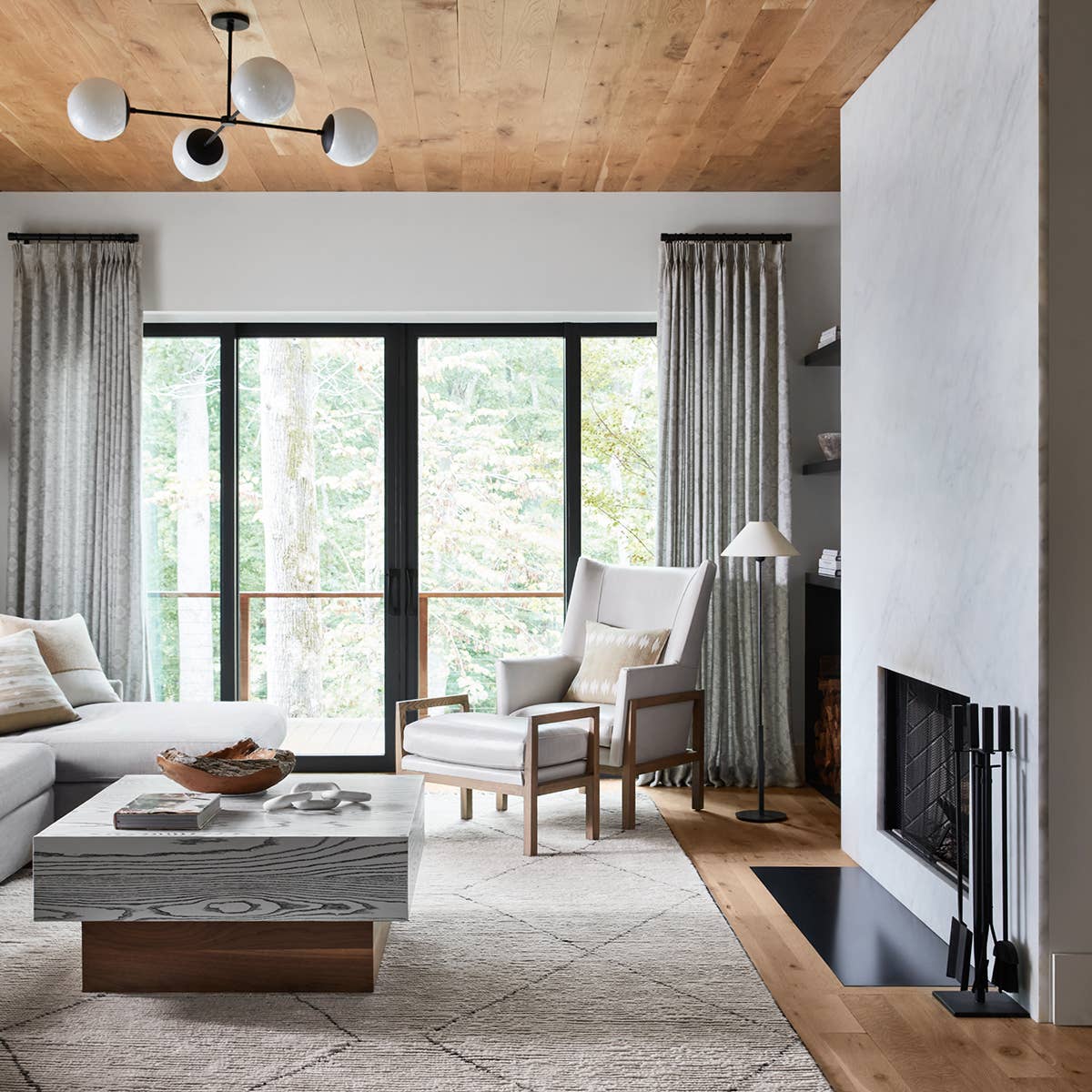 Featuring Alpine Ammil Hand-Knotted Rug by Jaipur Living at Amethyst Home. Inspired by textiles from the Tullu region in Morocco, the Alpine Ammil rug brings texture and versatility to both global and modern spaces. Crafted of natural wool, the hand-knotted Alpine Ammil rug features a plush, ridged feel and an asymmetrical trellis design in cream and blac.  Amethyst Home provides interior design, new home construction design consulting, vintage area rugs, and lighting in the Alpharetta metro area.