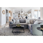 Featuring Kai Smoke/Bungee Cord Hand-Knotted Rug by Jaipur Living at Amethyst Home. When a traditional design motif is modernized and imbued with sophisticated shades of Smoke and Bungee Cord for a gently aged look, the result can only be called vintage chic. Here, Modify from the new Kai Collection is hand-knotted in 100 percent wool for exceptional quali.  Amethyst Home provides interior design, new home construction design consulting, vintage area rugs, and lighting in the Calabasas metro area.