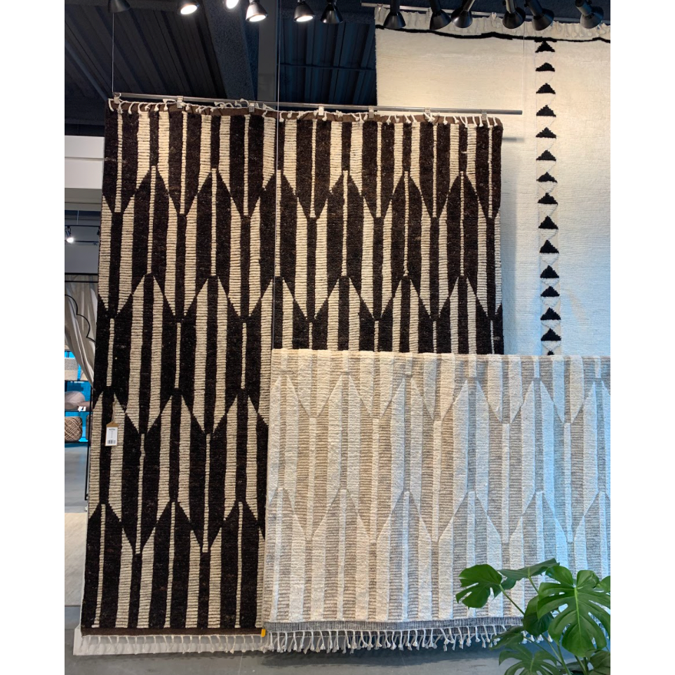 Featuring Keoka Quest Hand-Knotted Rug by Jaipur Living at Amethyst Home. The Keoka Quest Area Rug boasts a fresh take on classic Afghani hand-knotted textiles. In easy-to-deocrate tones of beige, light gray, and ivory, the light and airy colorway of the Quest rug anchors room with versatility and neutral appeal. The texture-rich wool pile features a r.  Amethyst Home provides interior design, new home construction design consulting, vintage area rugs, and lighting in the Winter Garden metro area.