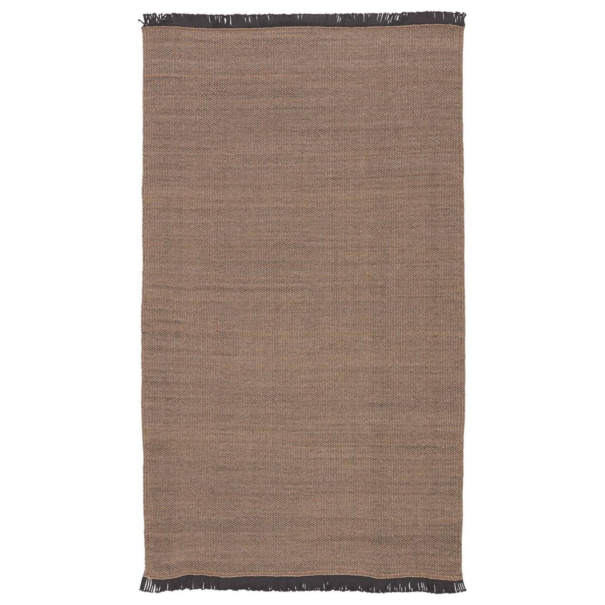 Featuring Sonder Savvy Rug by Jaipur Living at Amethyst Home. The performance-driven Sonder Savvy Area Rug offers a solid, basic design with natural-inspired texture that works for both indoor and outdoor spaces. The handwoven Savvy rug features deep, earthy tones of tan and black for the perfect neutral accent. This rug features a durable, easy-to-clean p.  Amethyst Home provides interior design, new home construction design consulting, vintage area rugs, and lighting in the Nashville metro area.