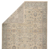 Featuring Tierzah Merey Hand-Knotted Rug by Jaipur Living at Amethyst Home. The vintage-inspired Tierzah Merey Area Rug features an antiqued wash and intricate traditional designs. The Merey wool rug boasts a Persian knot construction and tonal gray and soft beige palette that complements any style. This artisan-made rug features fringe trimmed details for .  Amethyst Home provides interior design, new home construction design consulting, vintage area rugs, and lighting in the Portland metro area.