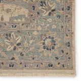Featuring Tierzah Merey Hand-Knotted Rug by Jaipur Living at Amethyst Home. The vintage-inspired Tierzah Merey Area Rug features an antiqued wash and intricate traditional designs. The Merey wool rug boasts a Persian knot construction and tonal gray and soft beige palette that complements any style. This artisan-made rug features fringe trimmed details fo.  Amethyst Home provides interior design, new home construction design consulting, vintage area rugs, and lighting in the Washington metro area.