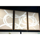 Featuring Trace of Rings I Art by Leftbank Art at Amethyst Home. Hand painted on linen, this Trace of Rings I Art features a gorgeous textured abstract design. Complete the look with Trace of Rings II and III to elevate any bedroom, living room, or other area! 
Due to the nature of this 100% hand painted product, the image may vary.
Artist: Beverly Fuller Pro.  Amethyst Home provides interior design, new home construction design consulting, vintage area rugs, and lighting in the Austin metro area.